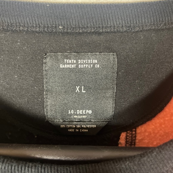 10.Deep Tenth Division Camouflage and Colorblock Crewneck Sweater - Picture 2 of 4